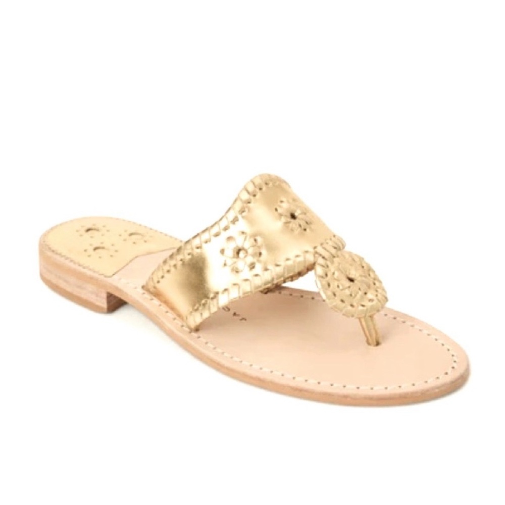 Jack Rogers Jacks Flat Sandals Gold